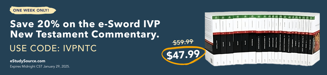 20% off The IVP New Testament Commentary Series, 20 Vols. for e-Sword